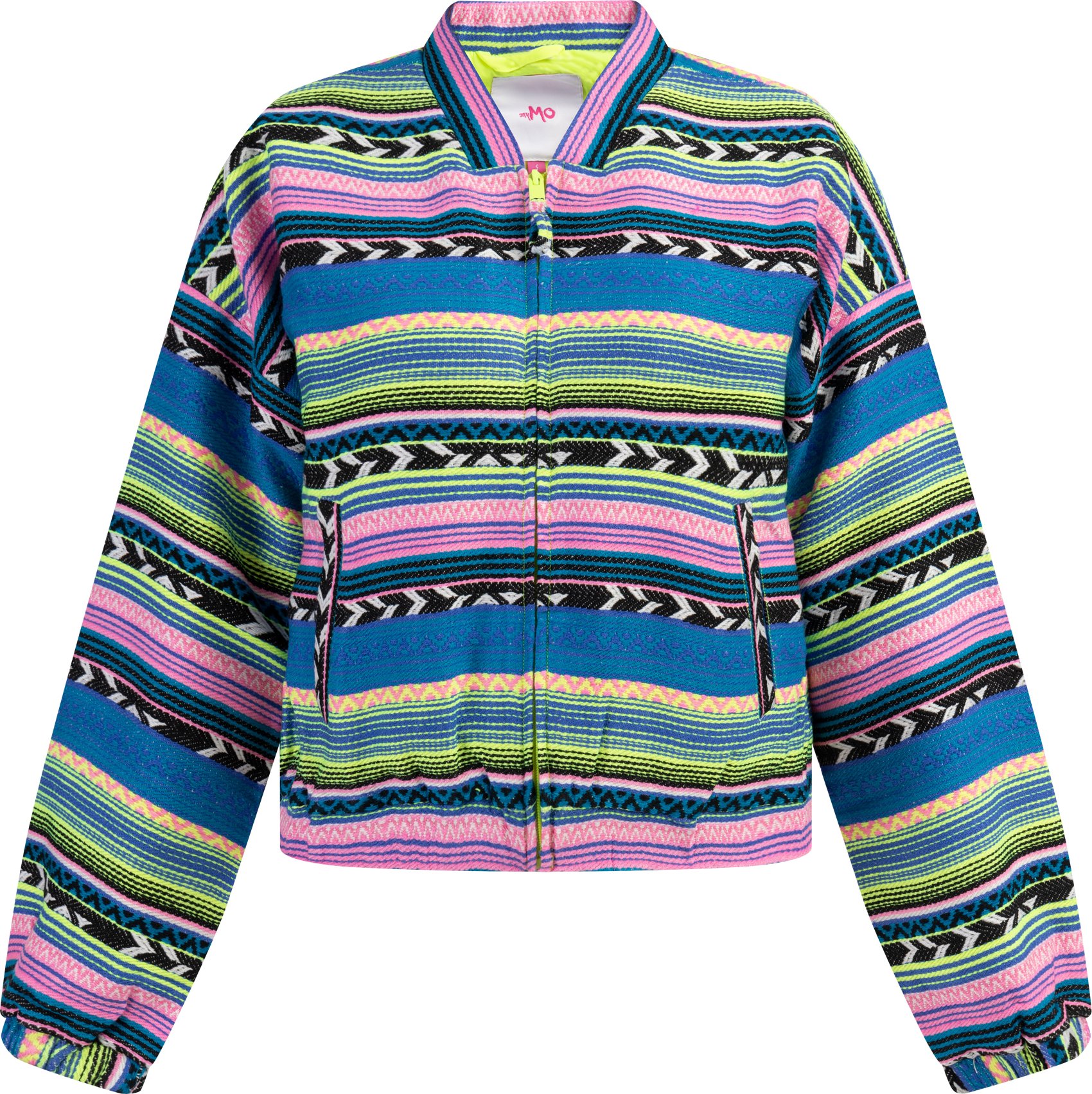 Mymo Bomberjacke Damen Mehrfarbig Neongrün