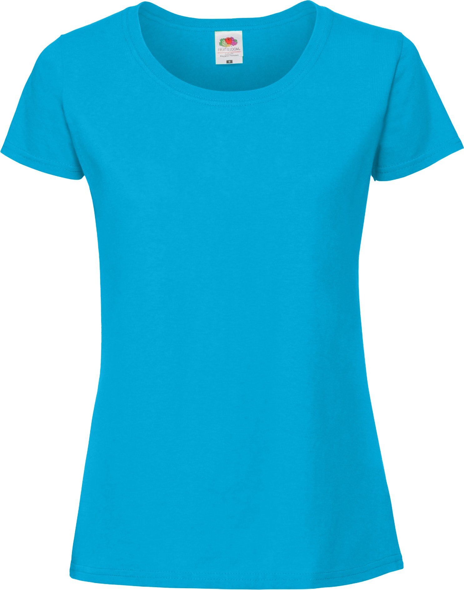 Fruit Of The Loom Damen/Damen Ringspun Premium T-Shirt (Azurblau)