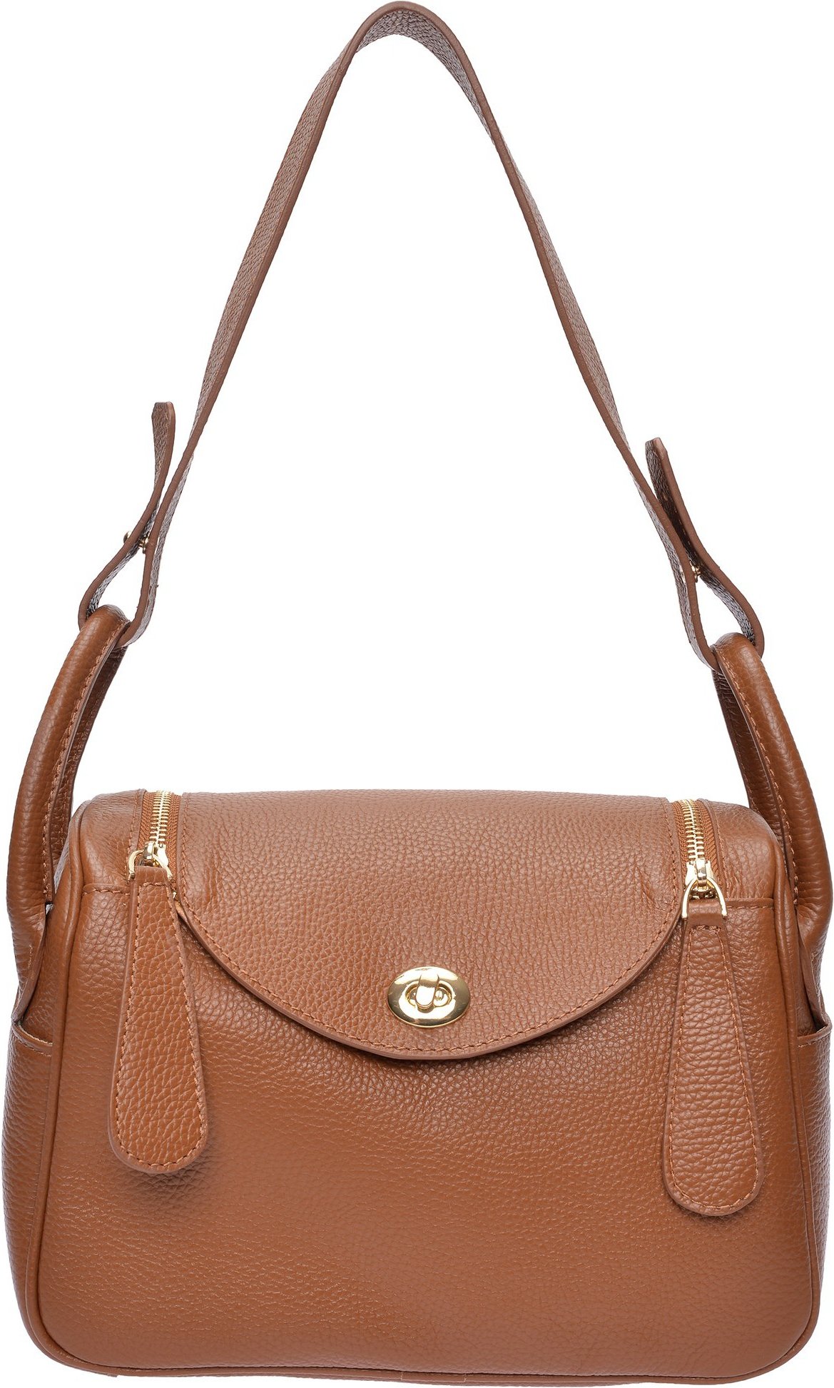 Luisa Vannini Braun Rindsledertasche