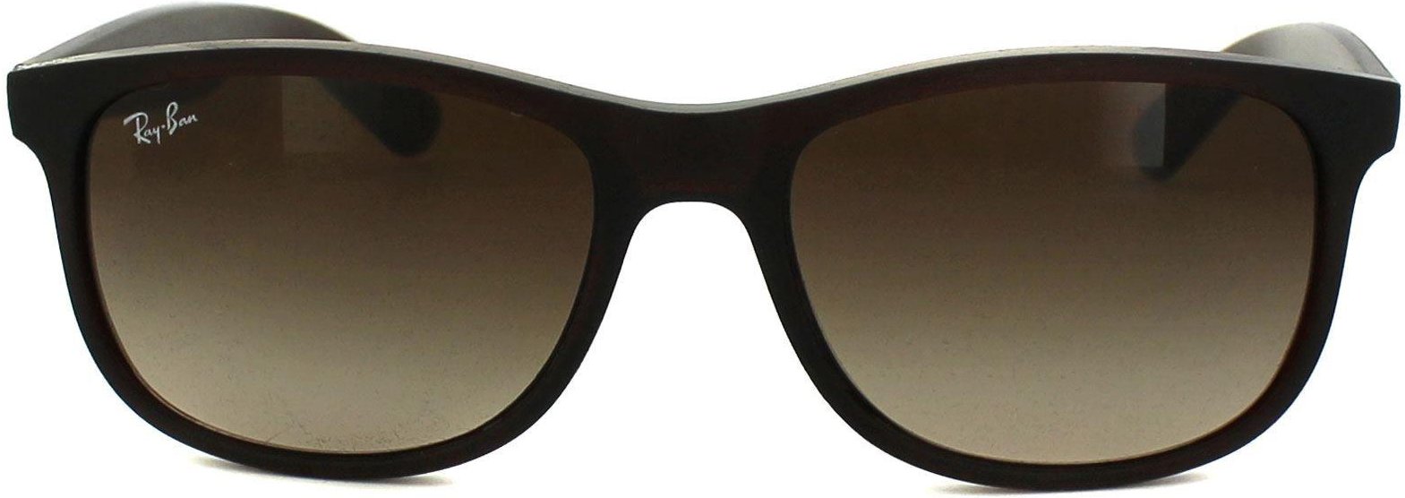 Lunettes De Soleil Ray-Ban Andy 4202 607313 Dégradé Brun Brun Mat