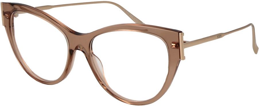 Beige Acetat- und Metallbrille (Fassung)