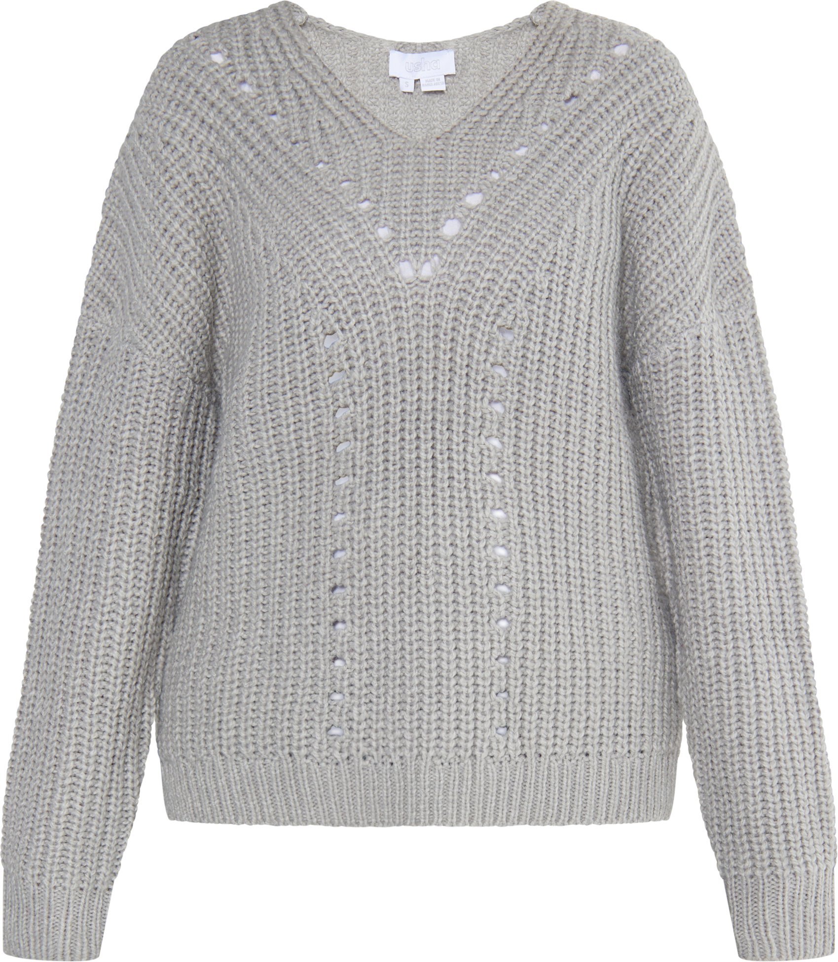 usha Strickpullover Damen grau