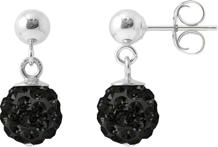 DIADEMA - Ohrringe Black Night - Kristall Schwarz - Kollektion Crystal Pearl