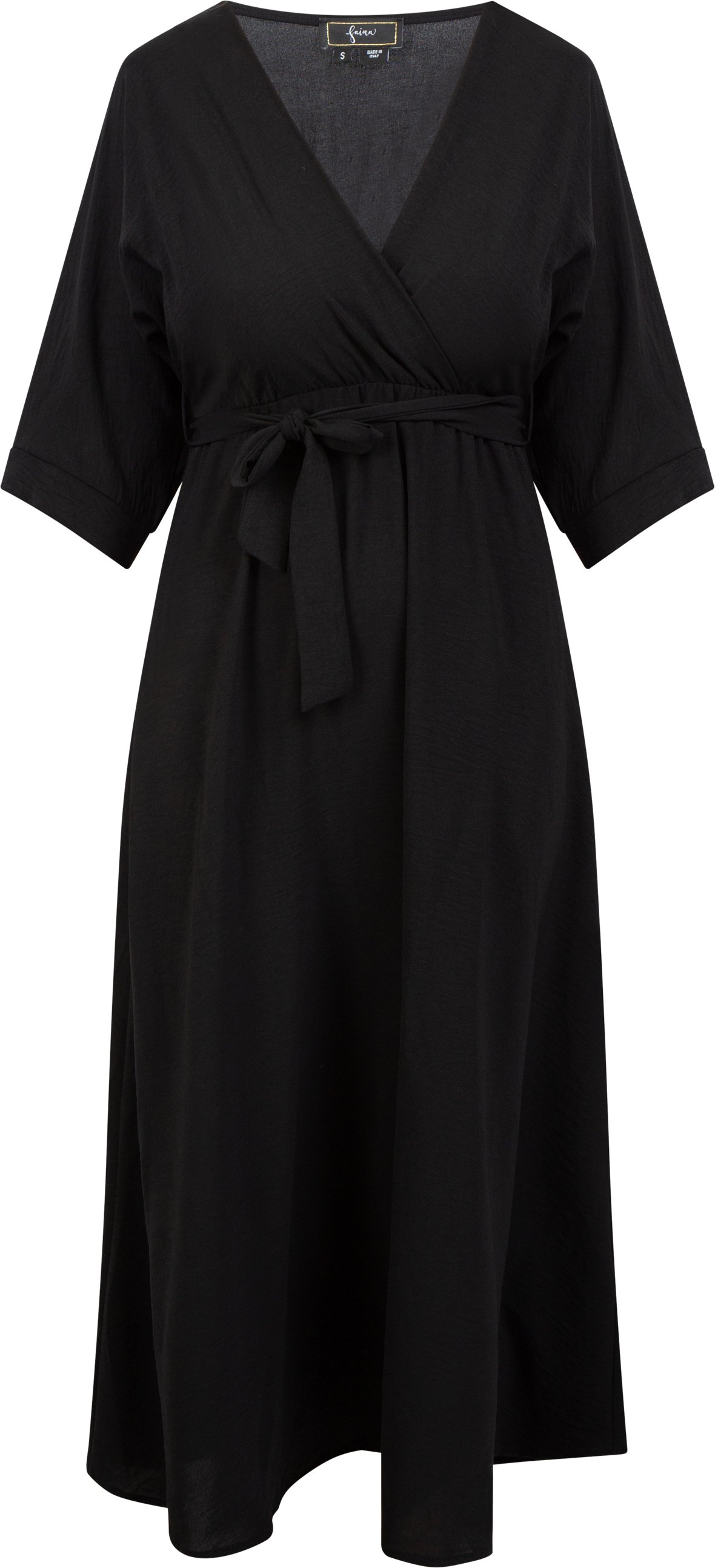 Faina Midikleid Damen schwarz
