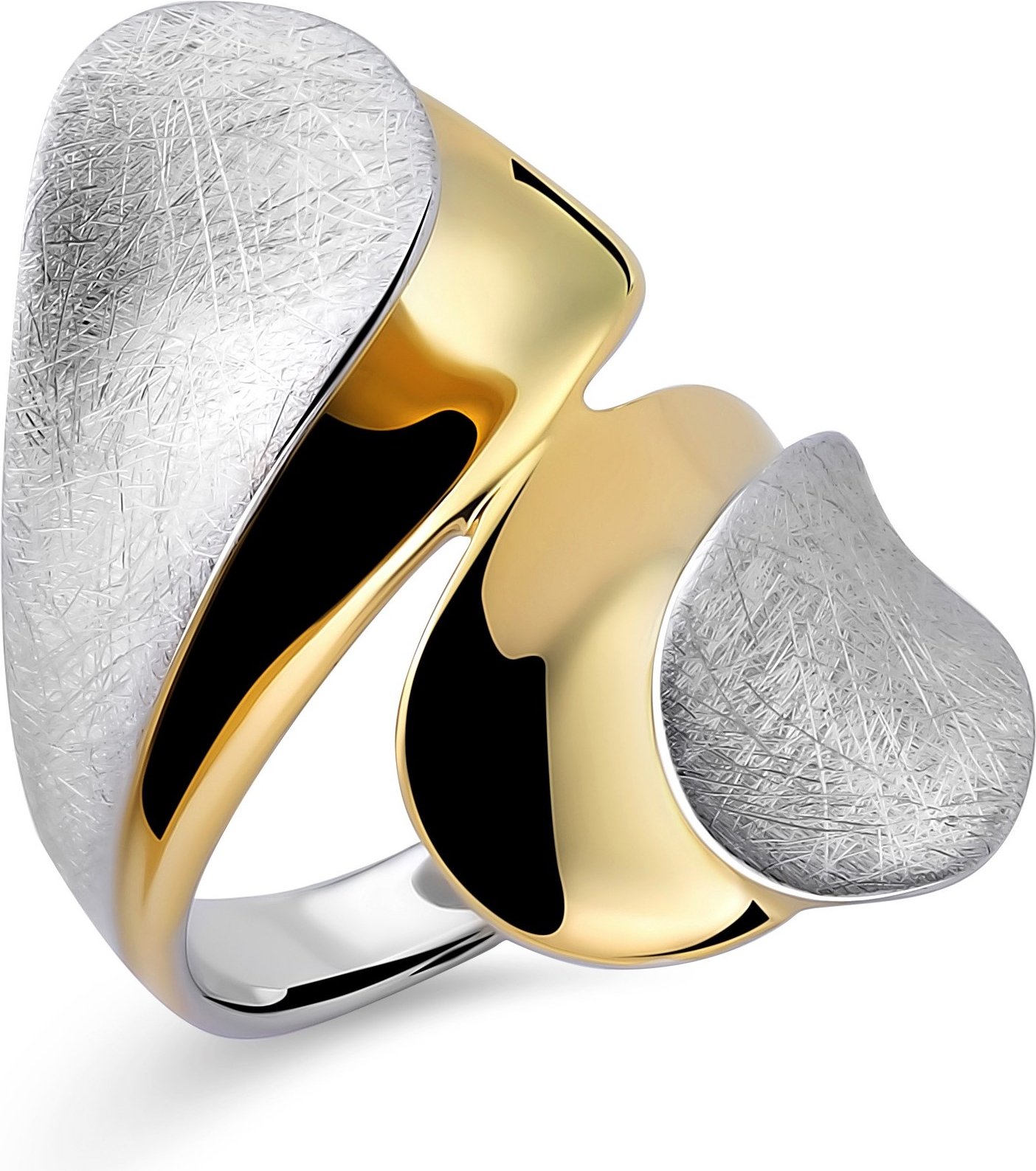 Orphelia Damen-Ring Sterling-Silber 925 – Silber/Gold ZR-7508