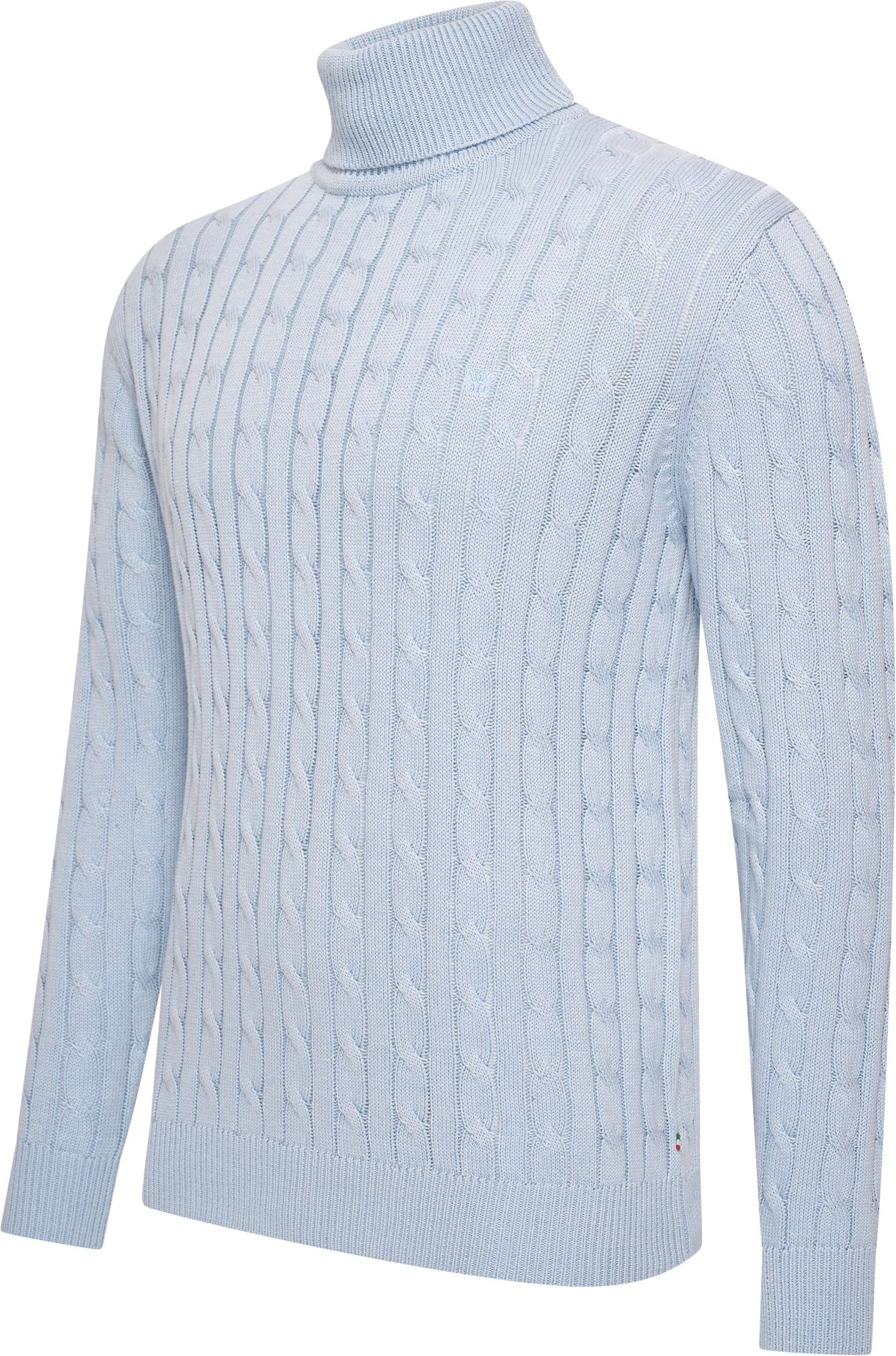 Cappuccino Italia Trui Aosta Kabelpullover Blau