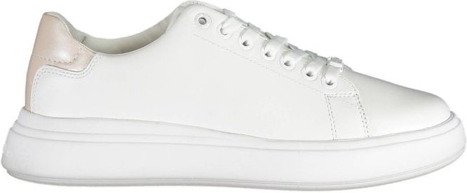 Calvin Klein Bianco Leder Damen Sneaker