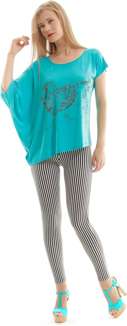 Asymmetrisches Bedrucktes Oberteil