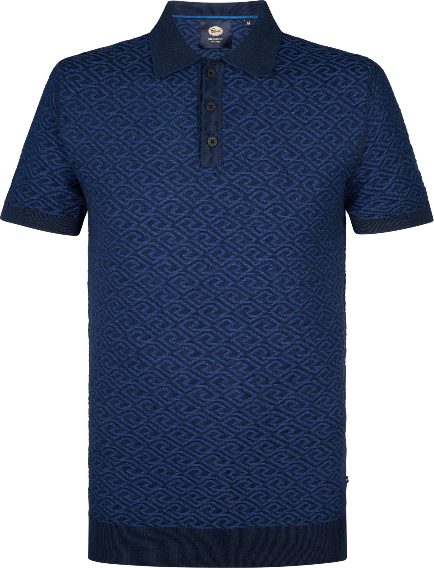 Petrol Industries - Gestricktes Poloshirt Oceanstone Herren - Blau