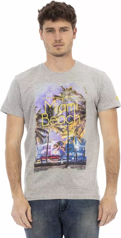 Miami Beach Grafik T-Shirt mit kurzem Arm und Rundhalsausschnitt