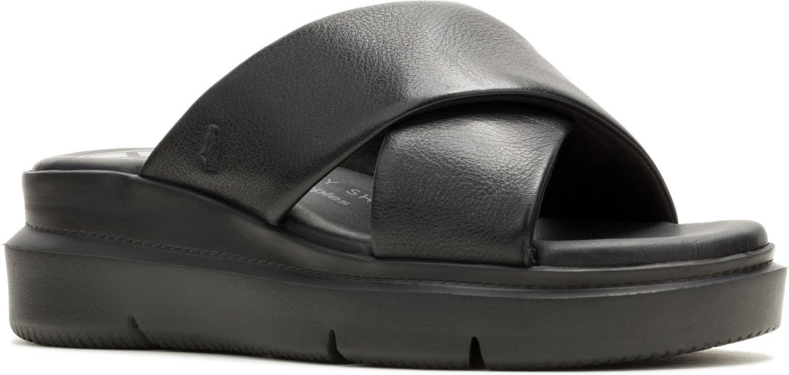 Hush Puppies Uplift Leder Damen Schwarz Sandalen