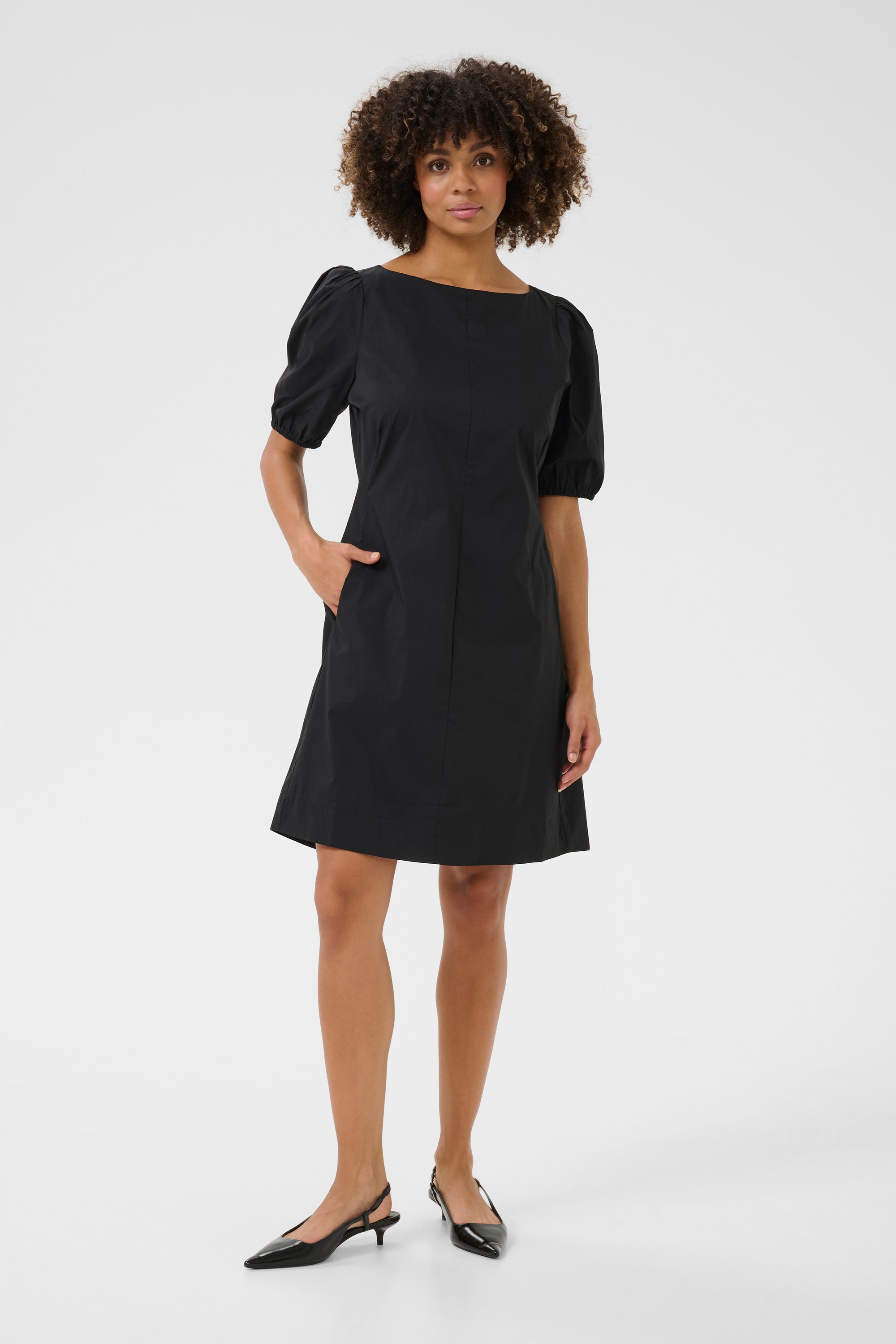 Kleid im lässigen Schnitt black