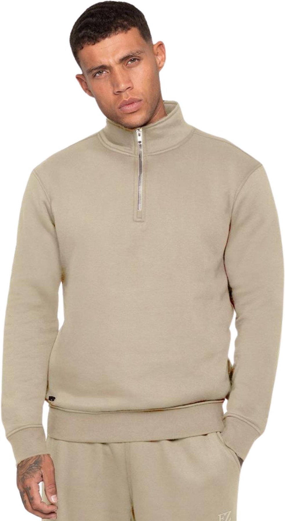 Enzo Milano | Herren Sweatshirt mit Halbem Reißverschluss