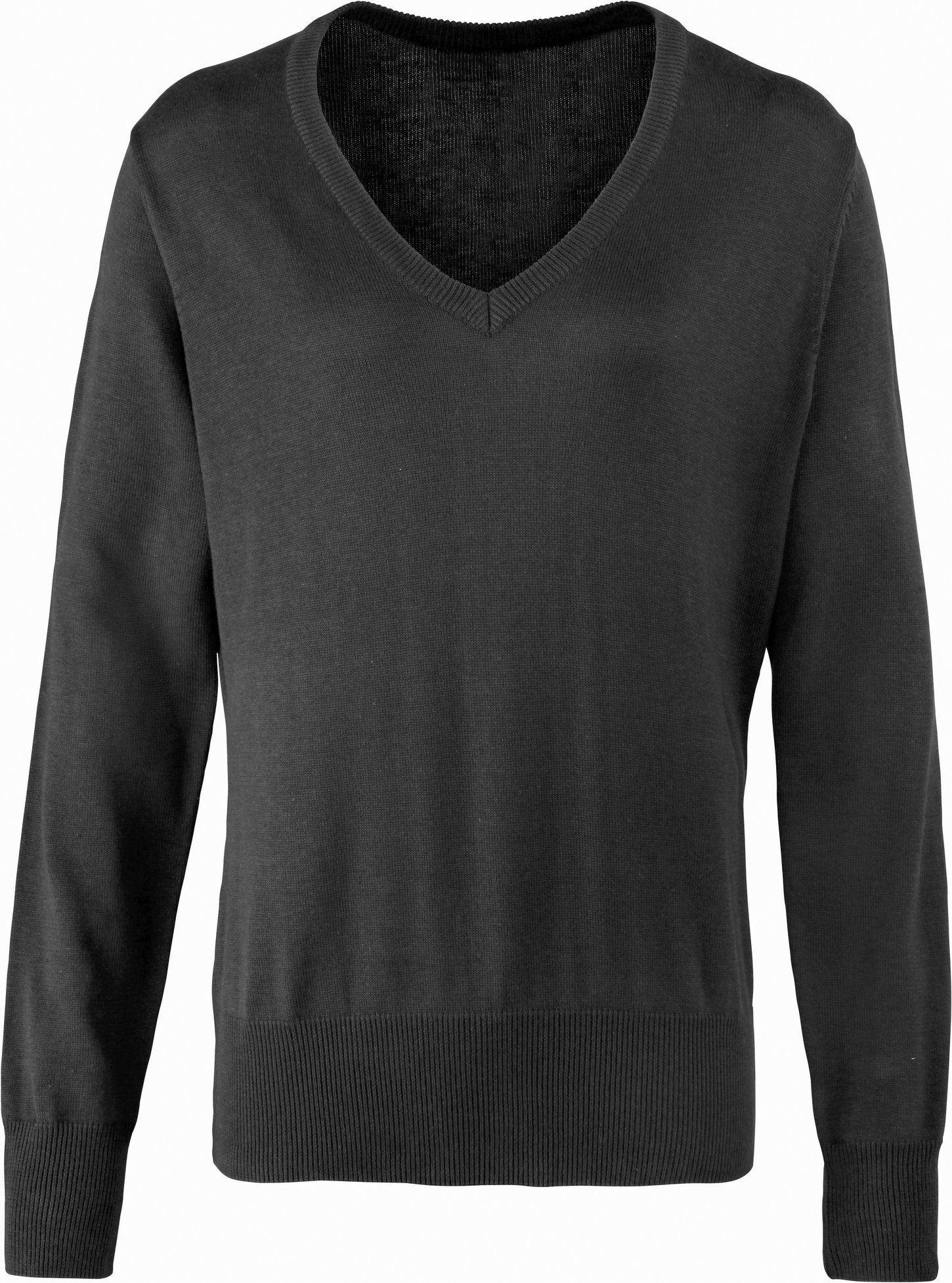 Premier Damen Strickpullover mit V-Ausschnitt (Anthrazit)
