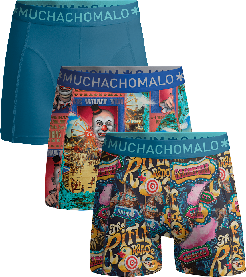 Muchachomalo Herren Boxer Shorts - 3er Pack - Herren Unterwäsche