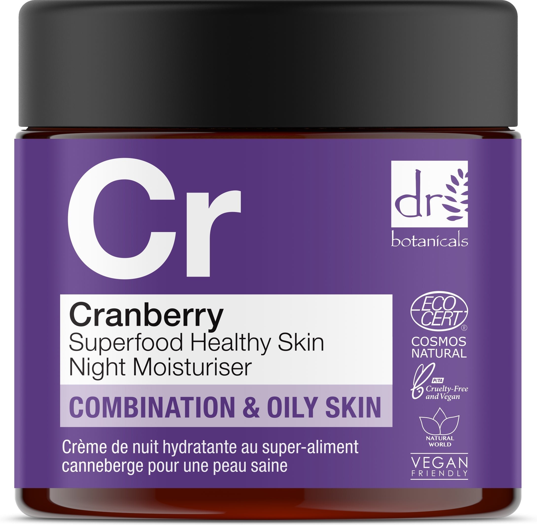 Dr Botanicals Cranberry Superfood Healthy Skin Nachtfeuchtigkeitscreme 60ml