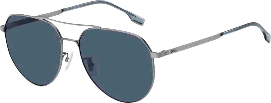 Hugo Boss - "1473/F/SK 0R81" Sonnenbrille für Herren (Silber/Blau)