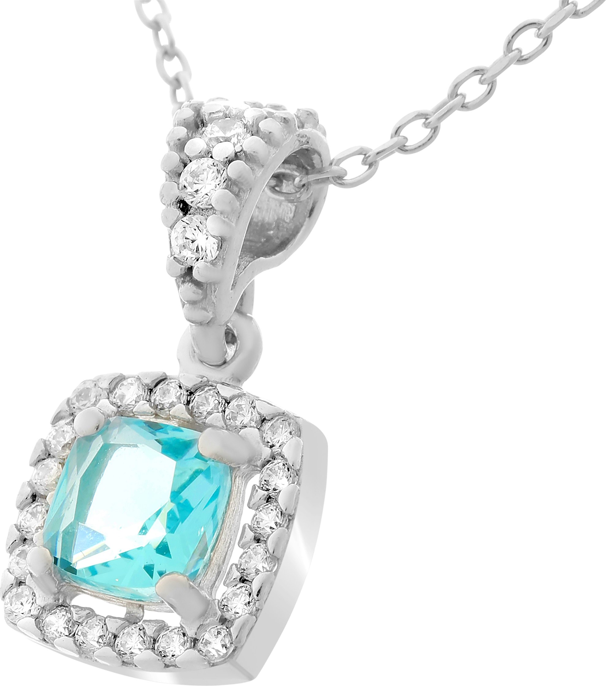 Orphelia 'Faustine' Damenkette mit Anhänger aus 925er Sterlingsilber - Silber ZH-7199/TO