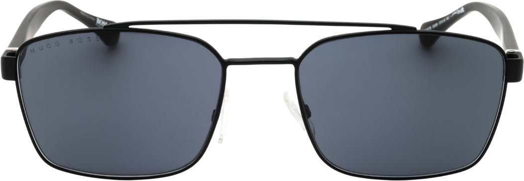 Hugo Boss - Mattschwarze Sonnenbrille mit Gre-Gläsern