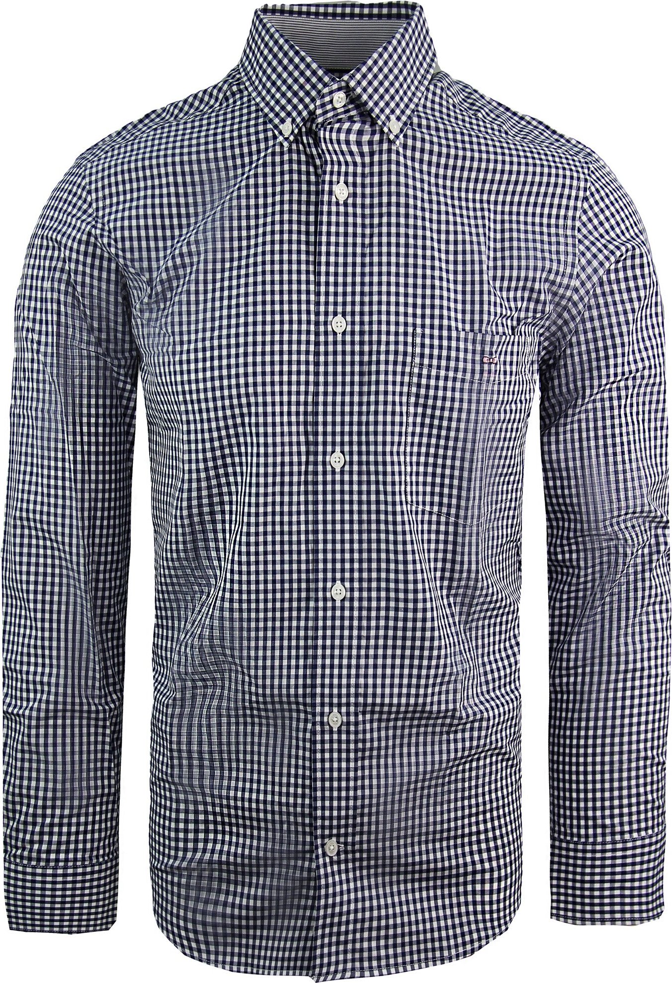 Eden Park Paris Vichy Herren Oxford-Hemd in Blau