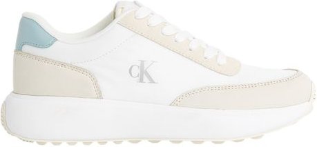 Calvin Klein Jeans Beigefarbene Leder-Sport Sneakers
