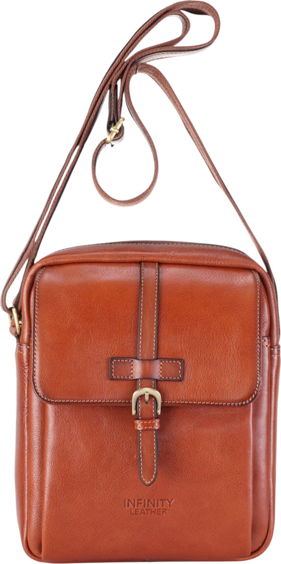Echtleder Hellbraun Vintage Crossbody Messenger Reisetasche - Ashby