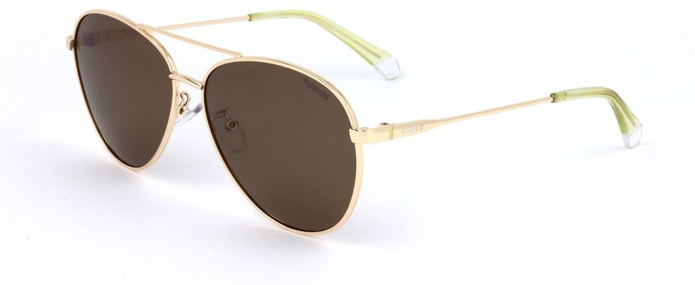 Aviator-Sonnenbrille mit braunen Gläsern