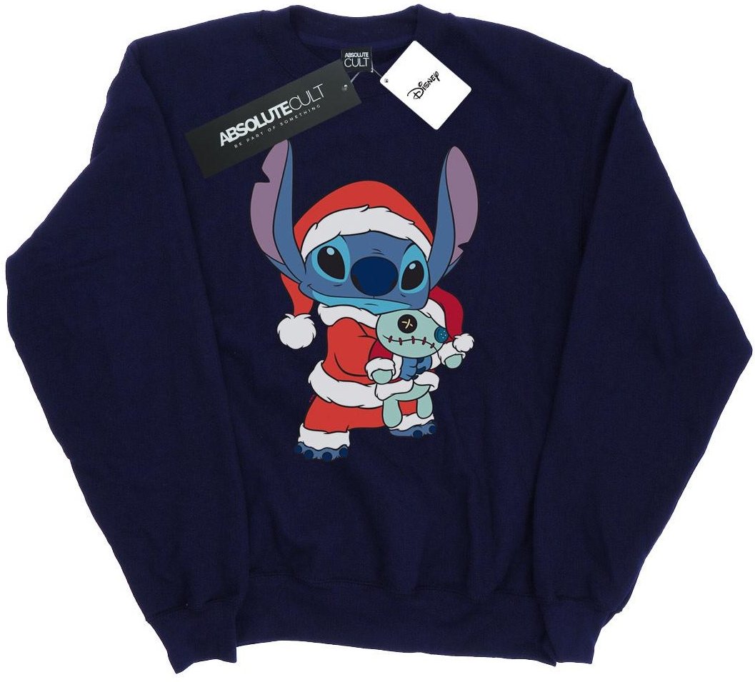 Disney Herren Lilo und Stitch Stitch Weihnachten Sweatshirt (Marineblau)