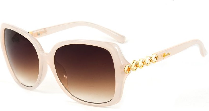 Übergroße quadratische Sonnenbrille mit Kettendetail