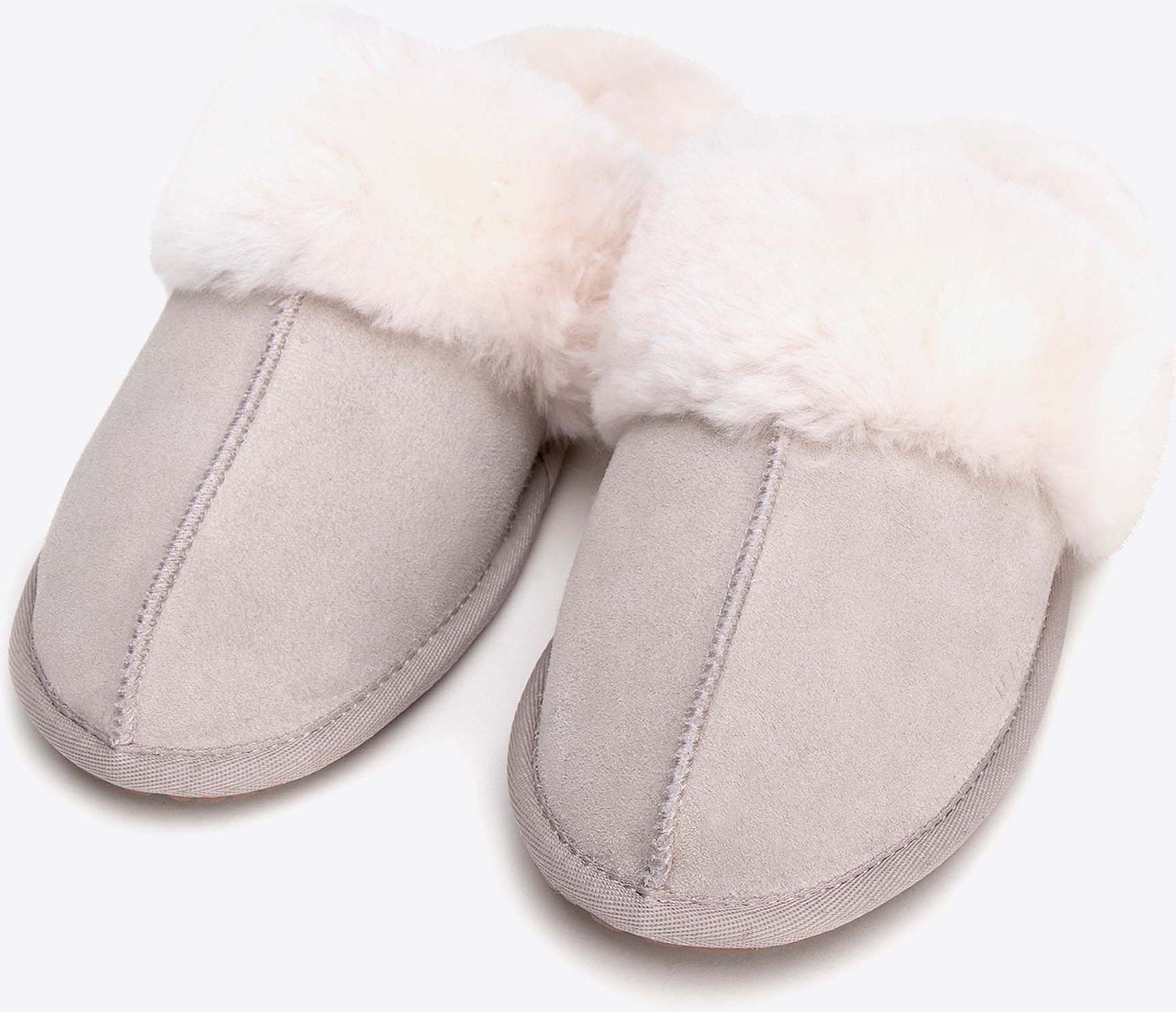 Wittchen Damen-Hausschuhe aus beigefarbenem Wildleder