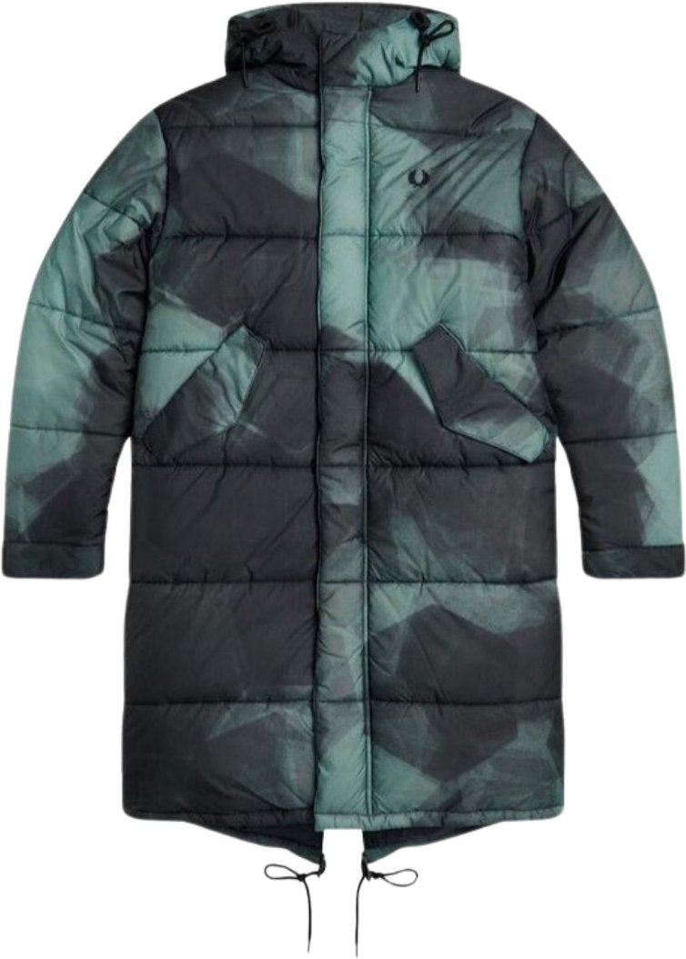 Thumbnail - Fred Perry Fishtail Shaded Navy Blue Camoflauge Stepp-Pakra-Jacke