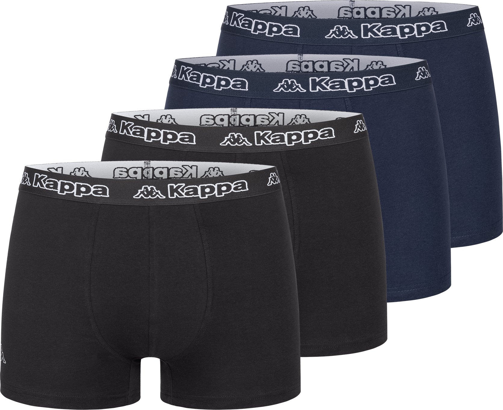 Kappa 4er Set Boxershorts in Schwarz/Blau