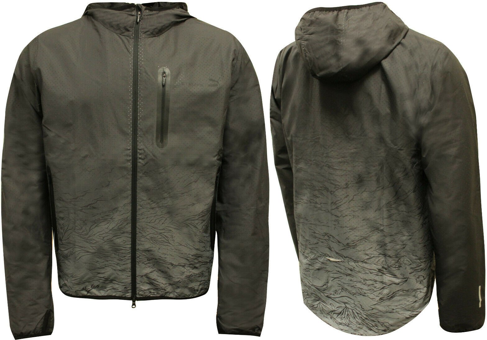 Thumbnail - Puma X Stampd Tech Windbreaker Jacke Schwarze graue Herren 570914 52 A48C