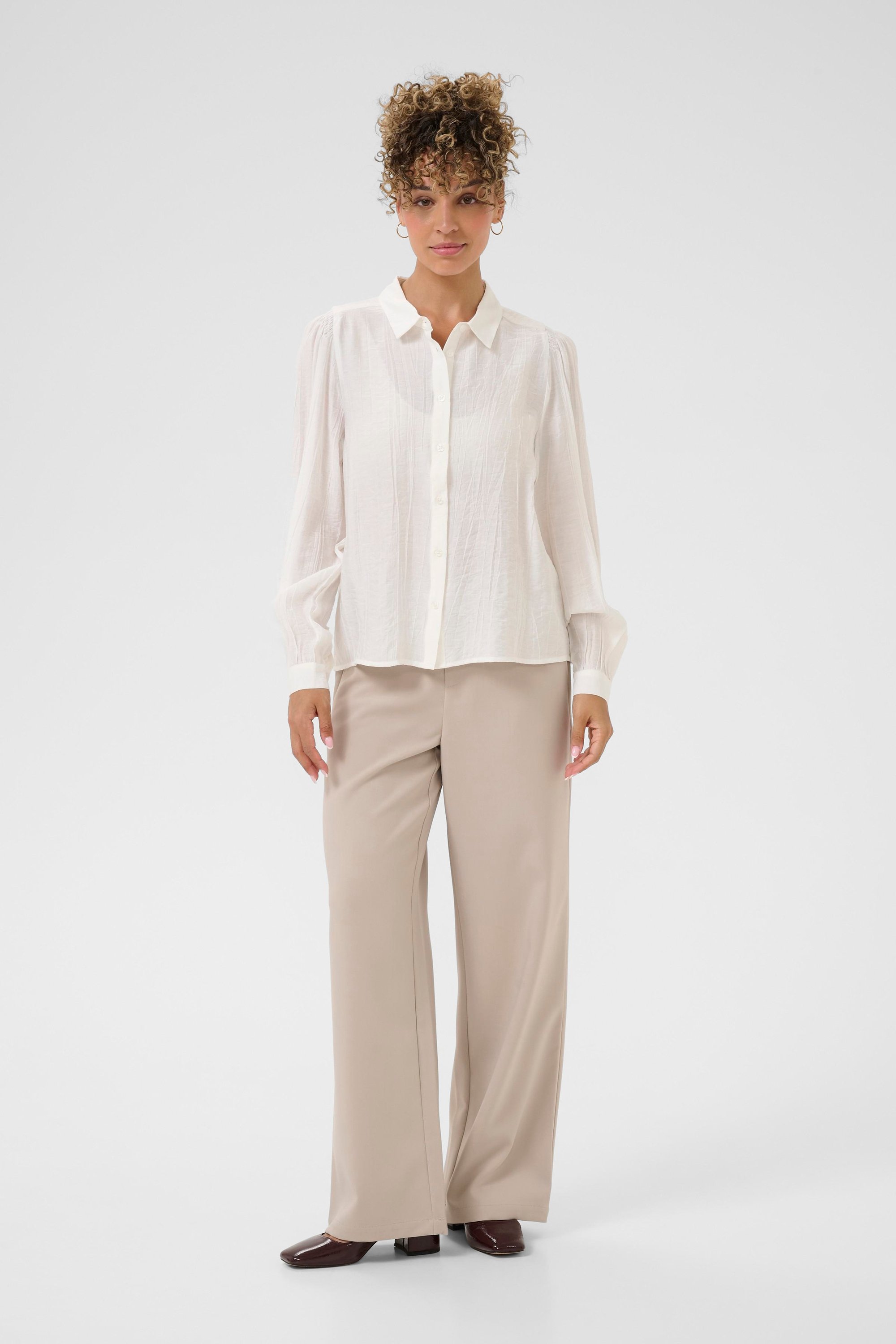 Langarm - Hemd CRTina Langarm - Hemd Regular fit white