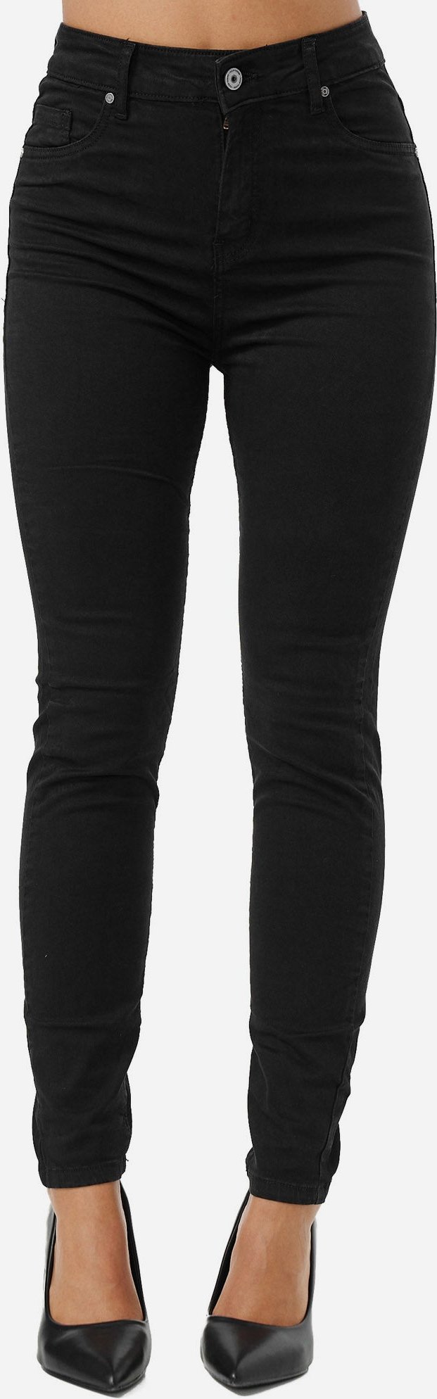 Tazzio Damen Skinny Fit High Rise Jeans