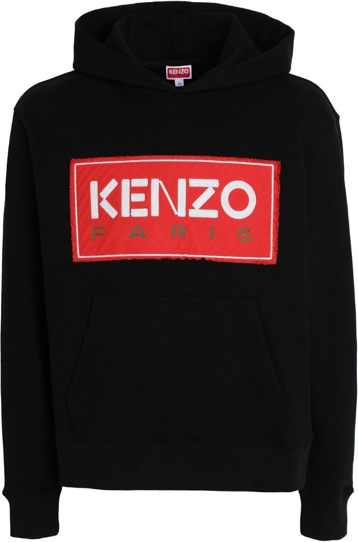 Kenzo Box Logo Schwarzer Hoodie