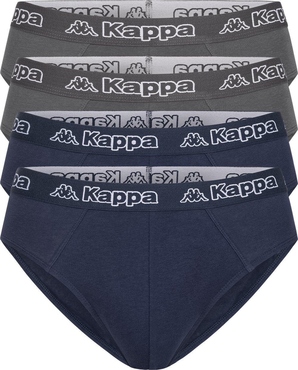 Kappa 4er Set Slip in Blau/Anthrazit