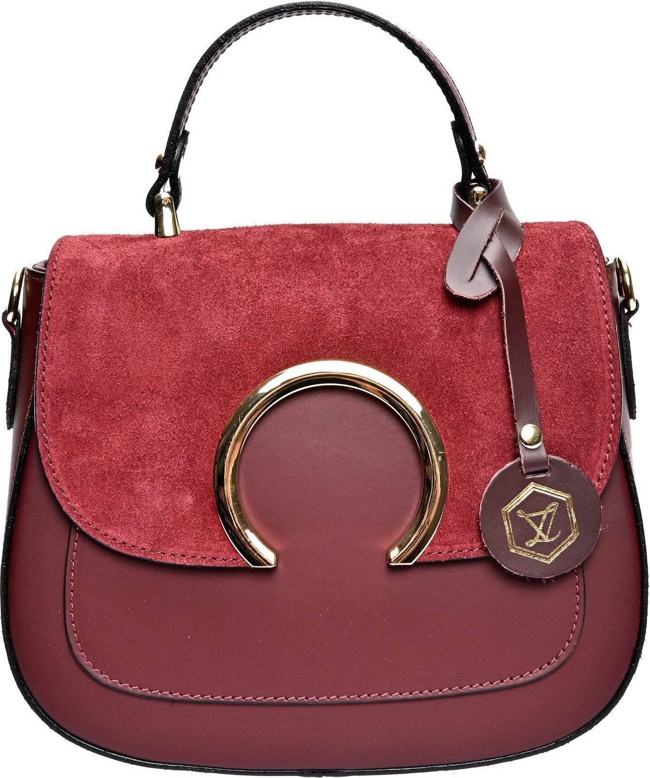 Luisa Vannini Violette Ledertasche