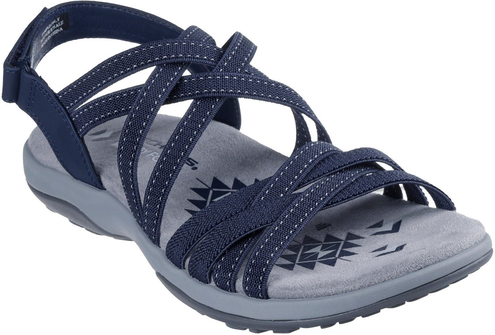 Skechers Reggae Slim - Sommerurlaub Polyester Damen Sandalen in Marineblau