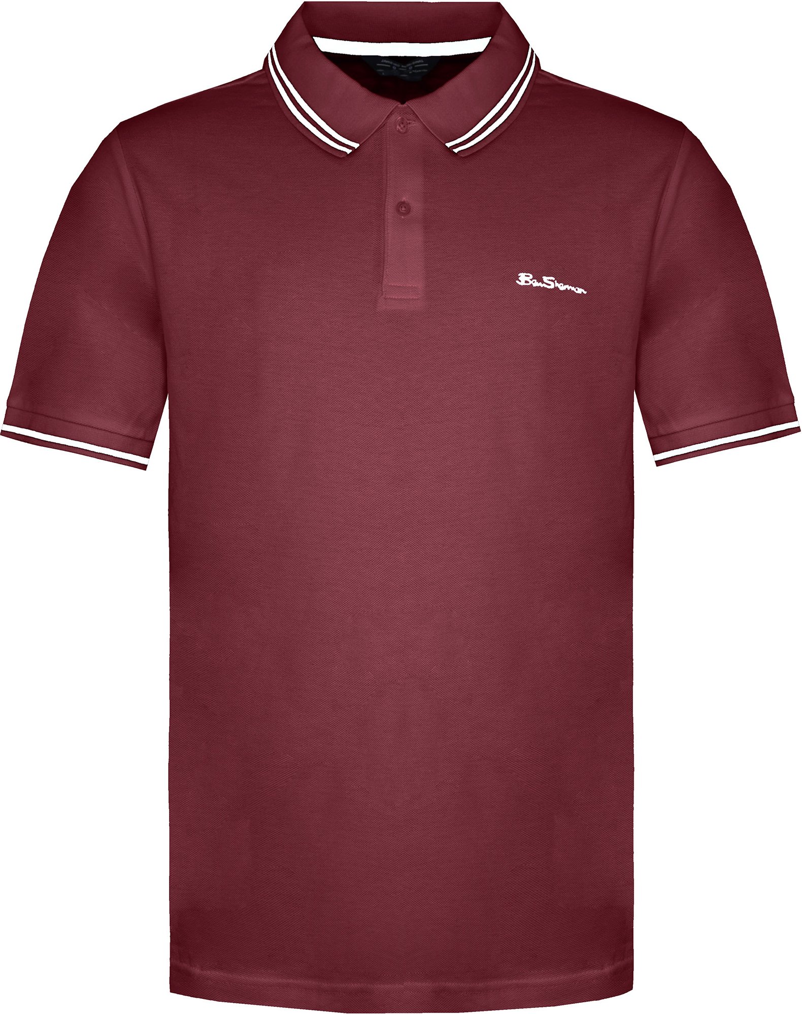 Ben Sherman Twin Tipped Mens Red/White Polo -Hemd