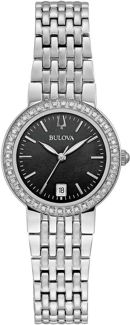 Bulova Silber Damen Armbanduhr 96R241