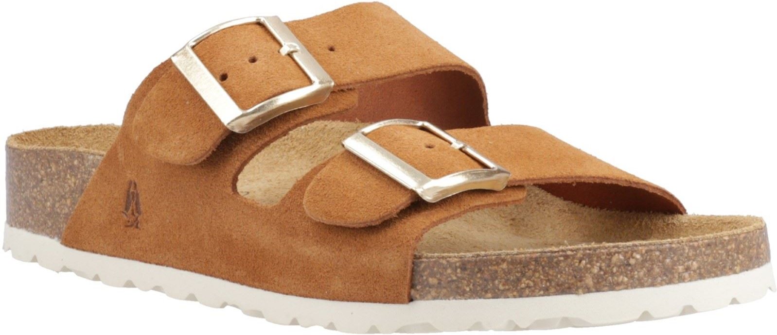 Hush Puppies Brixley Mule Wildleder Damen Tan Standard Sandalen