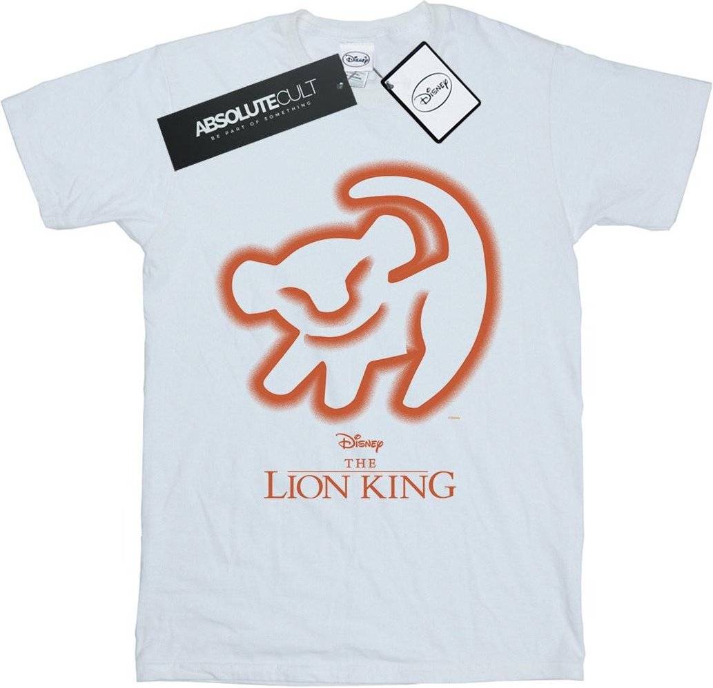 Disney - "The Lion King Cave Drawing" T-Shirt für Herren (Weiß)