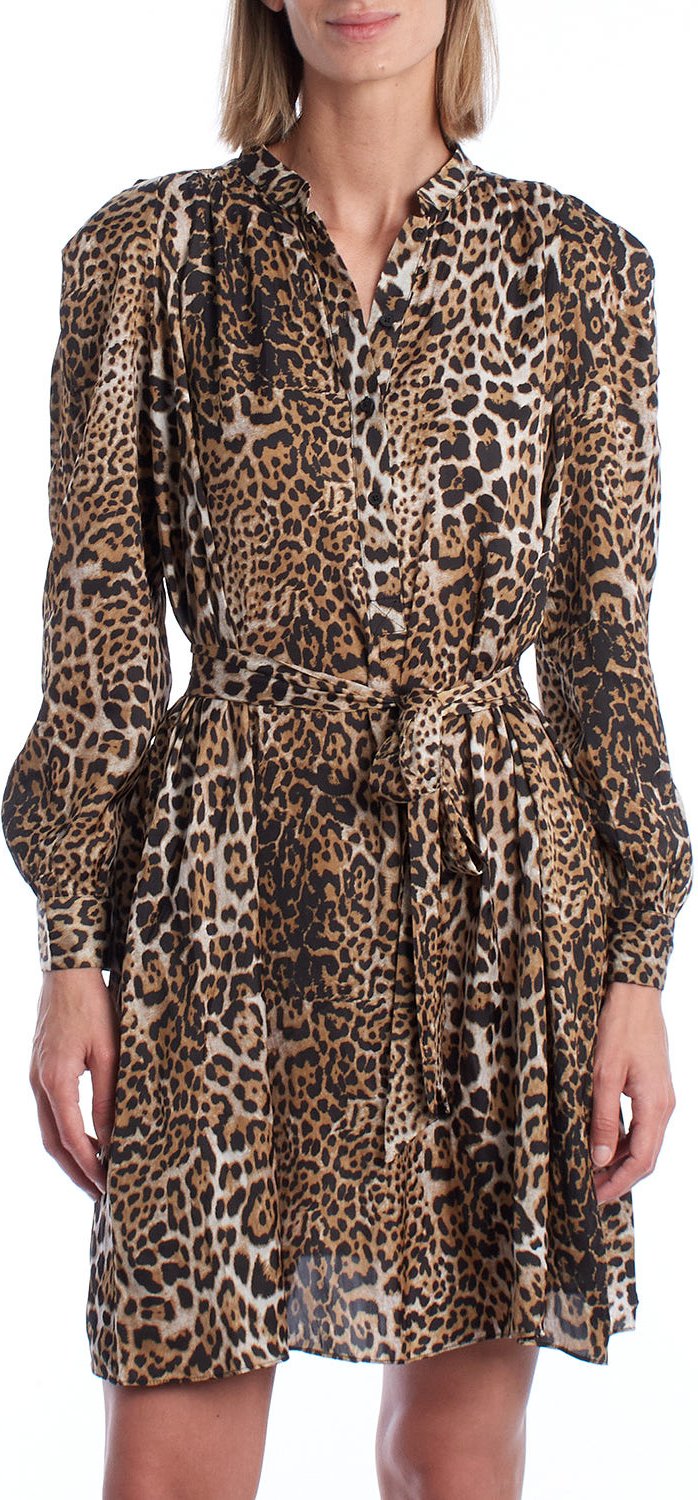 Kurzes Damenkleid mit langen Ärmeln WJCP0426F