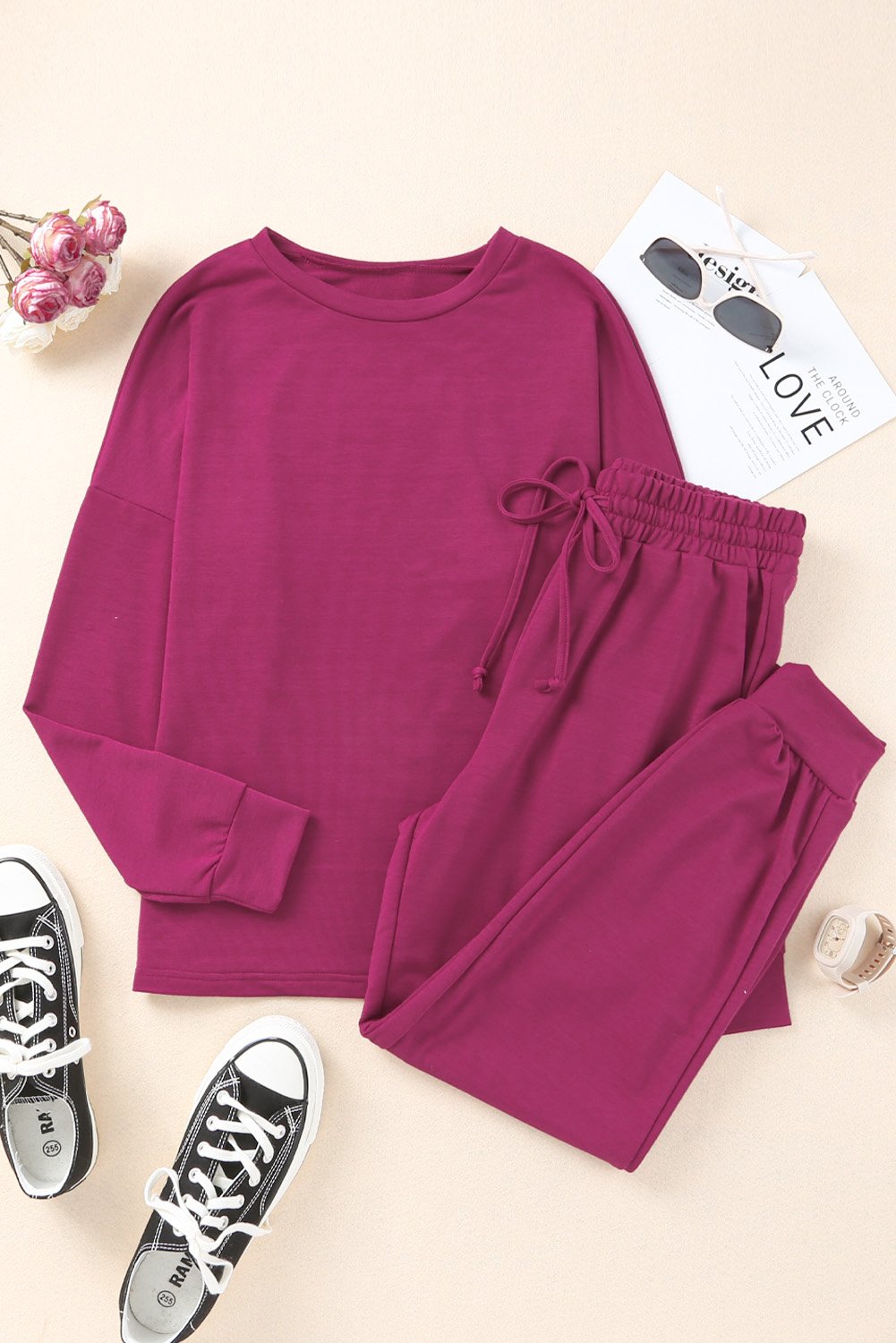 Thumbnail - Langarmpullover und Jogginghose Lounge-Set