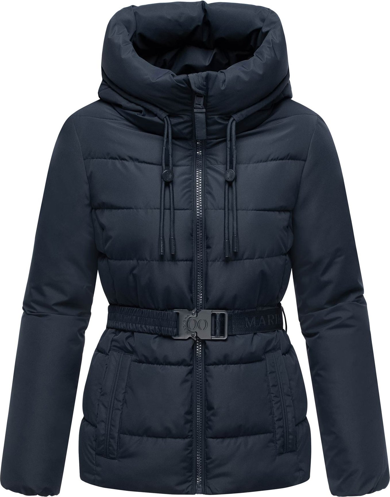 Marikoo Damen Winterjacke Himee mit Taillengürtel & Magnettaschen