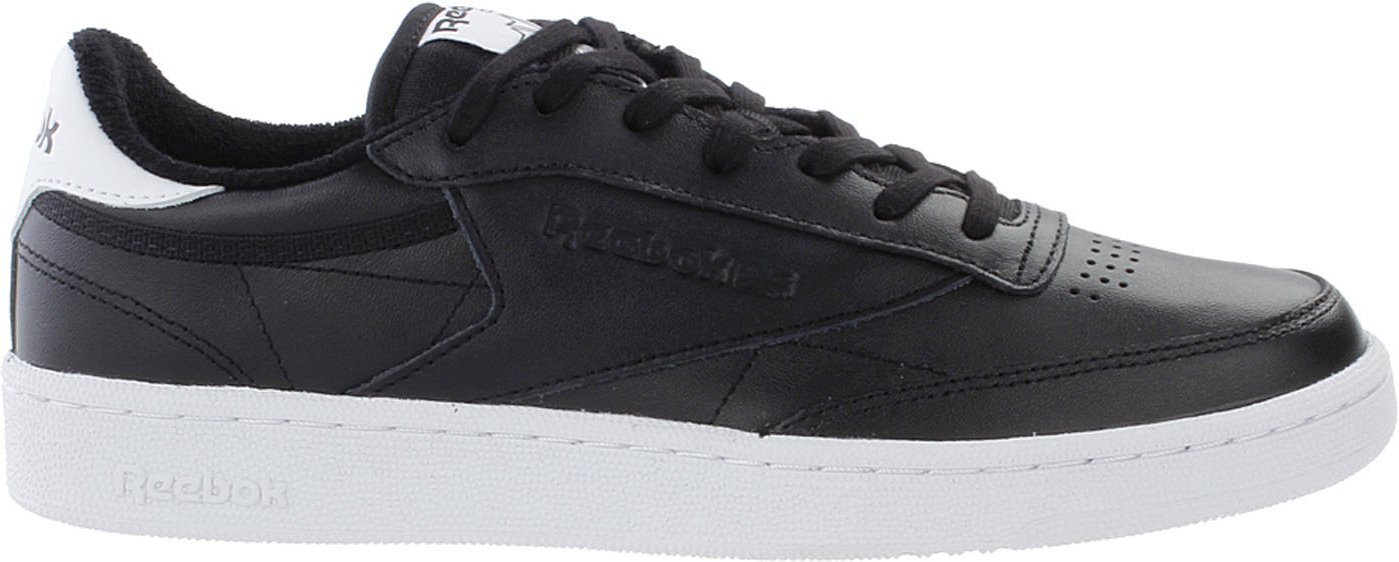 Reebok Club C85 El Schnürung schwarzer glatte Leder-Herren-Trainer BD5685