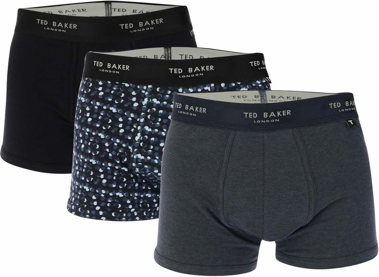 Ted Baker - Boxershorts für Herren(3er-Pack) (Marineblau)