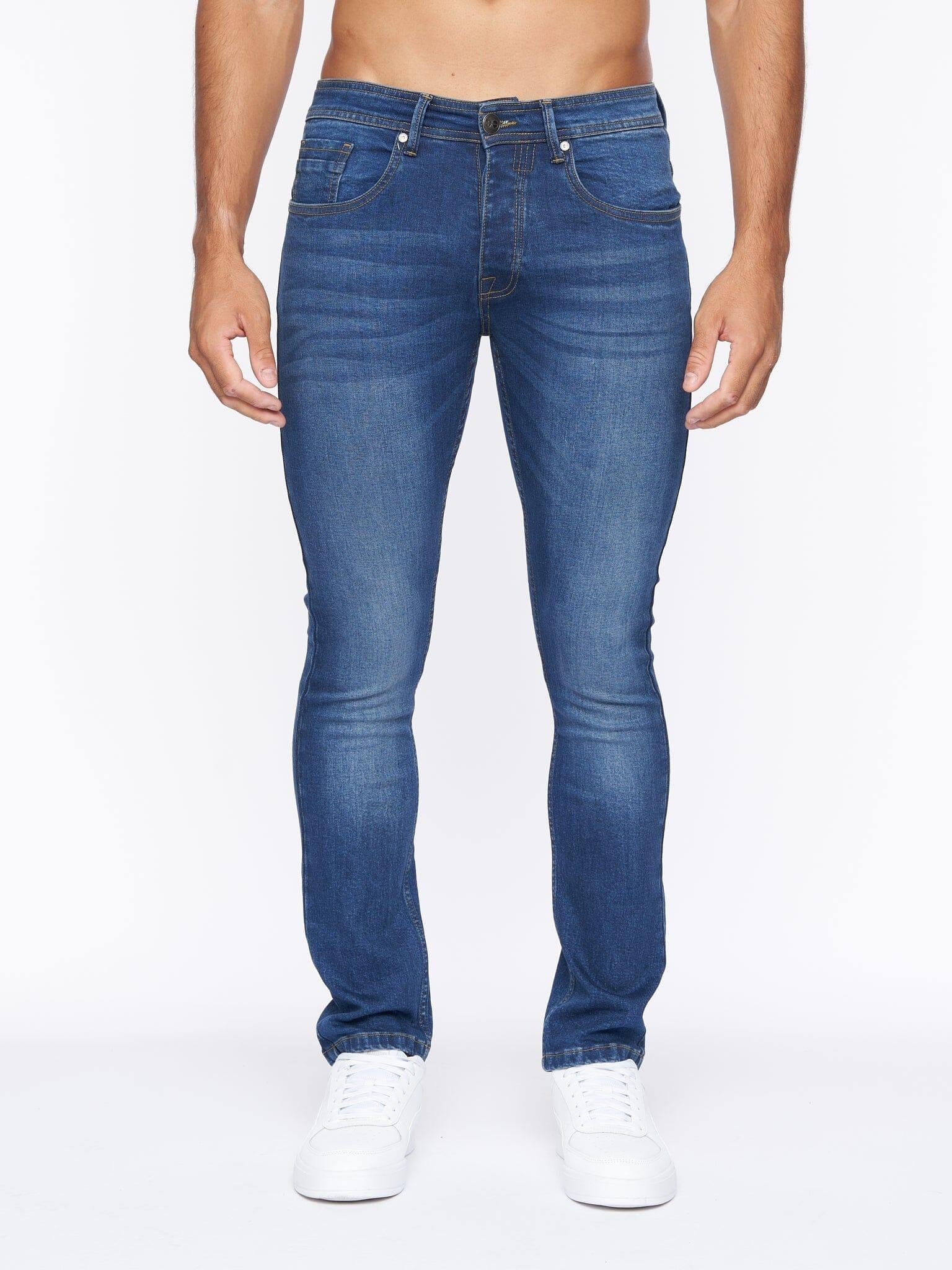Crosshatch - "Buraca" Jeans für Herren (Steinwaschen)
