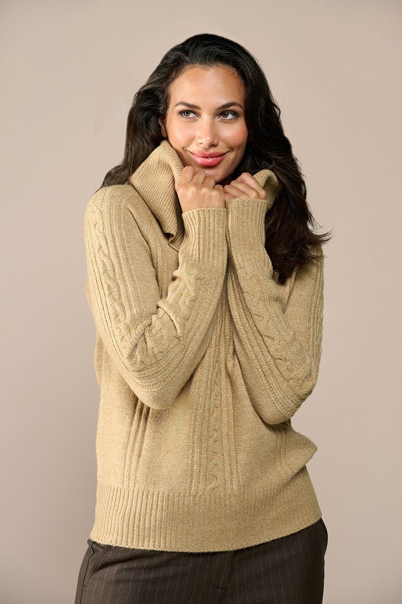 Liv Lurex Pullover Sand/Gold